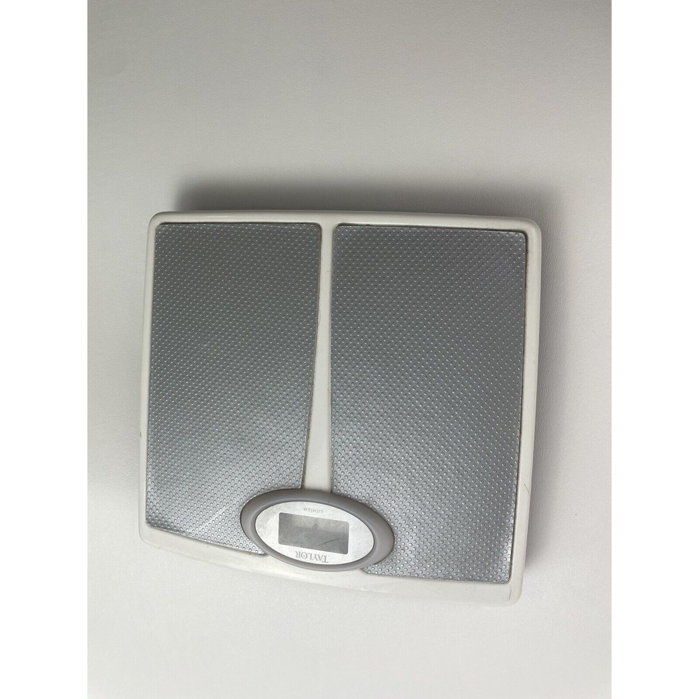 Taylor Lithium Electronic Scale Model 7020 Working Aluminum Bathroom 10 x 11